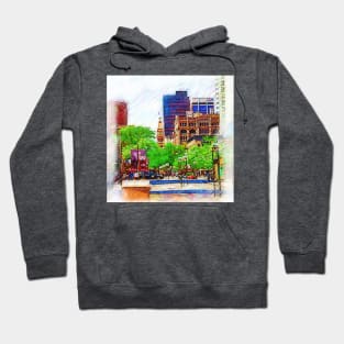 Denver Pedestrian Mall Sketched Hoodie